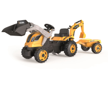 Smoby Tractor Builder Max   Fietsen en rijtuigen   Inclusief aanhanger