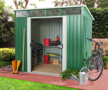 Vitavia Tuinberging Lübeck 86   dennegroen/weiß   Tuinberging metaal L181 x B224 x H203cm