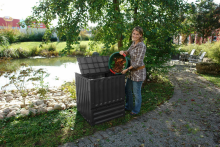 Garantia tuincomposter eco king zwart   Compostvat  80x80x95cm   600 liter