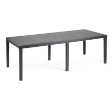 Ezydog Pro Garden tuintafel 'Queen' 220x90x72cm   Antraciet