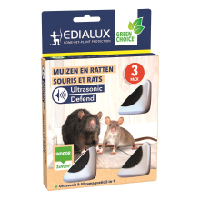Edialux ultrasone ongedierteverjagers 3x90m²   3 stuks