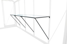 ACD universele werktafel   aluminium   225 x 52cm