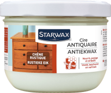 Starwax vaste antiquaire boenwas   Rustieke eik   375ML