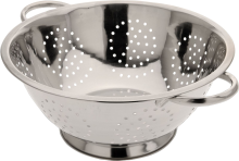 Excellent Houseware Inox vergiet diameter 24cm   Met handvaten