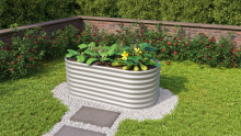 Vitavia zaaibed Vita Round 630   Verhoogd zaaibed   63 cm   Zincalume wit