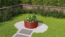 Vitavia Verhoogd Zaaibed Vita Round 401   Robijnrood   40,1cm