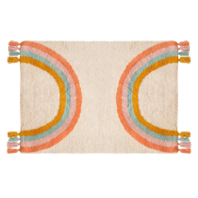 Atmosphera Kids Vloerkleed Carte – 100 x 150 cm – Katoen – Multi – Regenboog Design