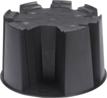 Practo Garden voet classic 100 l / 120 l / 210 l zwart   Regenton accessoires   53x53x31cm
