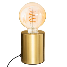 Atmosphera Voet Lamp Saba   Metaal   D9 x H10,5 cm   Goud