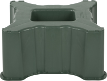 Garantia voet regenton rechthoekig groen   Regenton accessoires   53x67x33cm