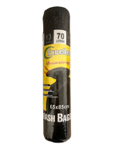 Hermie Budget line vuilniszak voor prullenbakken van 70L   Met trekkoord   65x85 cm    13 stuks