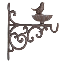 Esschert Design wandvoederschaal met haak S   LxBxH: 14x19,3x22,1cm