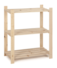 Practo Home opbergrek met 3 legborden   Max. 45KG   Enkel   95x80x30cm