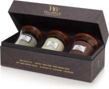 WoodWick geurkaars   Deluxe Giftset   Woody   Set van 3 mini candles