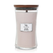WoodWick geurkaars   Large Hourglass   Rosewood