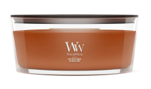 WoodWick geurkaars   Ellipse HearthWick Flame   Saffron Smoke
