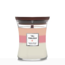 WoodWick geurkaars   Medium Trilogy Hourglass   Blooming Orchard