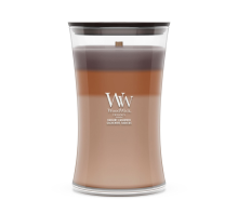 WoodWick geurkaars   Large Trilogy Hourglass   Radiant Cashmere