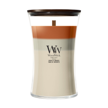 WoodWick geurkaars   Large Trilogy Hourglass   Vanilla Embers