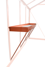 ACD zaaitafel met inleg   aluminium   217 x 42cm   10cm hoog