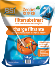 BSI Zeoliet Super Filtersubstraat 10kg   voor zwembaden met zandfilter   1 2,5mm korrelgrootte