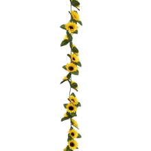 Atmosphera Kunstbloemenslinger – Zonnebloemen – 180 cm – Geel/Groen – Voor binnen & buiten