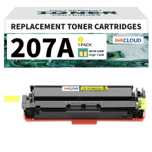 Inkcloud 207 A Toner met Chip compatibel voor HP m283fdw M255dw m255nw 1 Geel