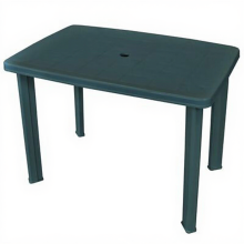 VidaXL tuin eettafel   kunststof, groen, 101 x 68 x 72 cm