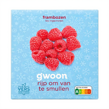 G'woon Frambozen Vers Bevroren   250 g