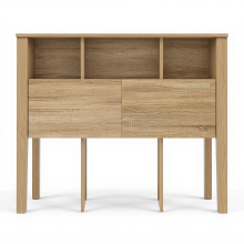 VidaXL Hoofdbord met Opbergruimte 140x185x1045 cm Sonoma eiken