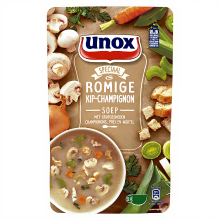 Unox Romige Kip Champignon Soep   570 ml