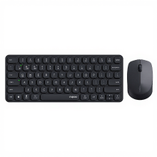Rapoo 9010 M Multi Device Toetsenbord  en Muiscombinatie, 2,4 GHz/Bluetooth 5.0/4.0 Draadloze Toetsenbord  en Muisset voor Windows/Mac/Linux/Chrome, ondersteuning voor 4 apparaten, stille klik met laag profiel, op batterijen   zwart