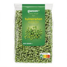 G'woon Tuin Erwten Extra Fijn   800 g