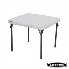Lifetime Kinder Vierkante Opvouwtafel   24 inch (61 cm), Amandel