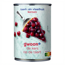 G'woon Taartfruit Kersen   430 g