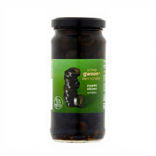 G'woon Zwarte Olijfplakken   220 g