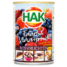 HAK taart  en vlaaifruit bosvruchten   430 g