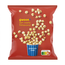 G'woon Zoete Popcorn   175 g