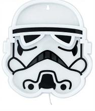 Paladone Star Wars Stormtrooper Neon Wandlamp   26 x 24 x 2 cm, Multi