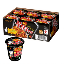 Samyang Buldak ramen noedels met pittige kipsmaak, originele kom, 6 x 70 g