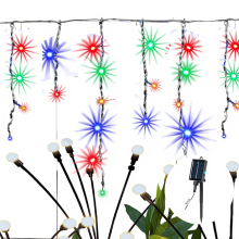 Aigostar Wave platte lichtslinger   ijspegelverlichting   100 LED 2 6 3 5 4 IP65 8 modi (meerkleurig)