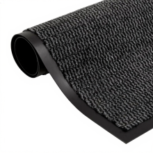 VidaXL Droogloopmat rechthoekig getuft 90x150 cm antraciet