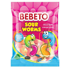 Bebeto J zure wormen 80 g Turks