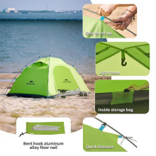 Naturehike P serie 4 seizoenen 2 persoons ultralichte anti UV campingtent