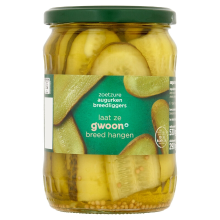 G'woon Zoet En Zuur Augurken   530 g