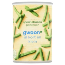 G'woon Gebroken Groene Bonen   400 g