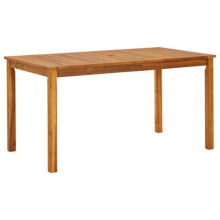 VidaXL Tuin Eettafel   Massief Acaciahout, 140 x 80 x 74 cm, Bruin
