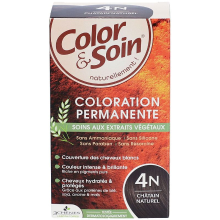 Les 3 Chênes Les 3 Chenes Color & Soin haarkleuringskit 4N Natuurlijk Kastanje 135 ml