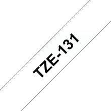 Brother 12 mm x 8 m Zwart op transparant TZe labelprintertape