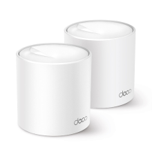 TP Link Deco X50 (2 pack) Dual band (2.4 GHz / 5 GHz) Wi Fi 6 (802.11Ax) Wit 3 Intern